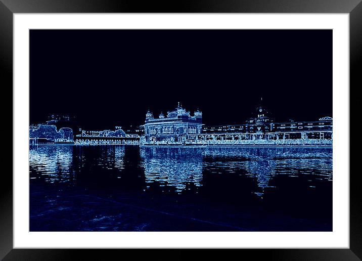 the golden temple Framed Mounted Print by anurag gupta