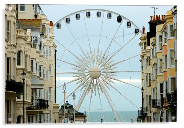 Brighton Wheel Acrylic by Sarah Olivier