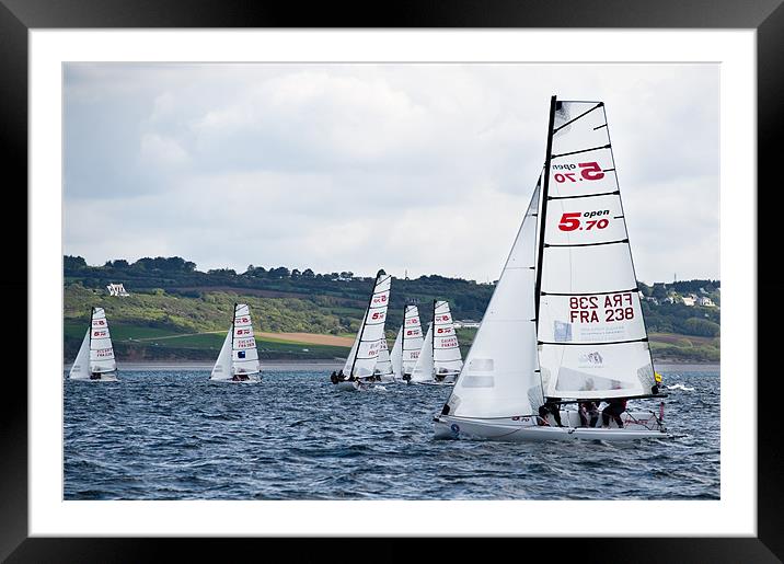 Keelboat nationals Framed Mounted Print by Gary Eason
