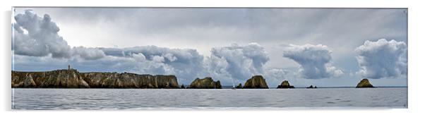 Pointe de Rostudel panorama Acrylic by Gary Eason