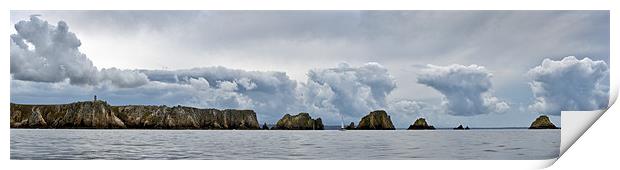 Pointe de Rostudel panorama Print by Gary Eason