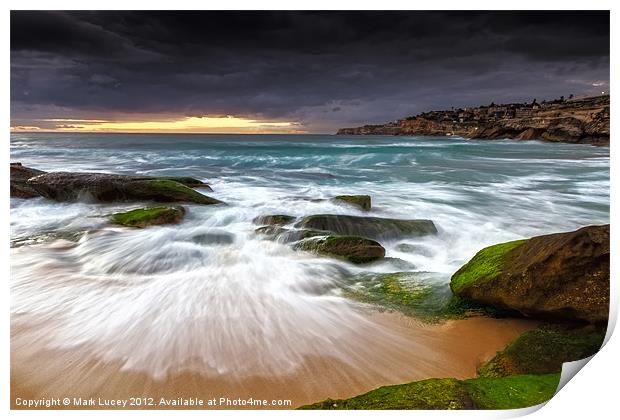 Swirls on the Rock Print by Mark Lucey