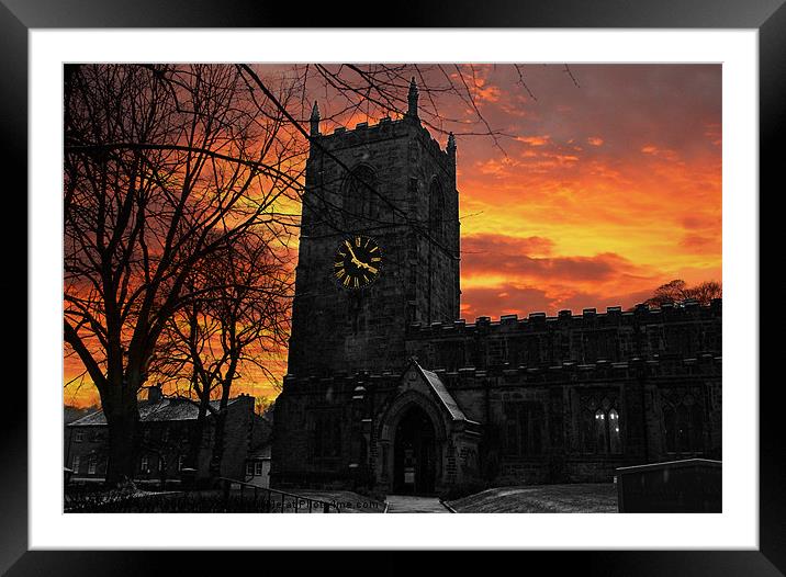 Skipton Curch Framed Mounted Print by Ade Robbins