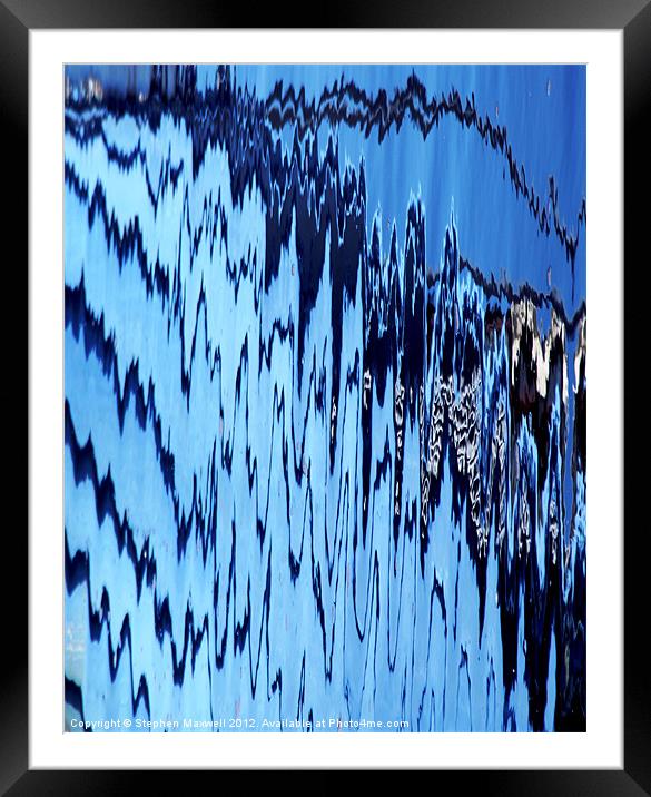 Radio Waves Framed Mounted Print by Stephen Maxwell