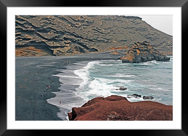 Lanzarote Beach Framed Mounted Print by Tony Murtagh