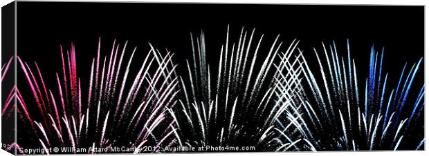 Fireworks Canvas Print by William AttardMcCarthy