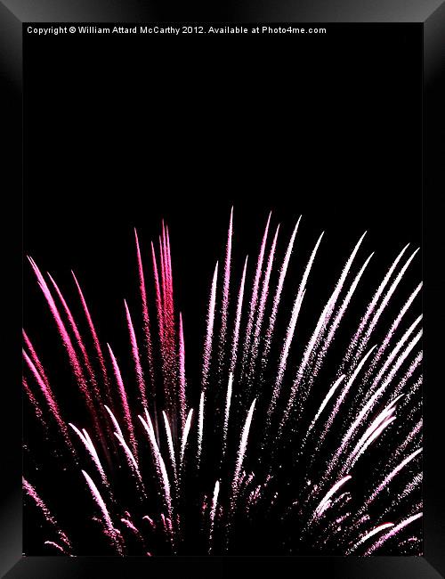 Fireworks Framed Print by William AttardMcCarthy