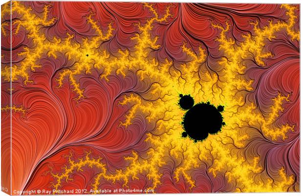 3d Thread Fractal Canvas Print by Ray Pritchard