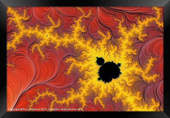 3d Thread Fractal Framed Print by Ray Pritchard