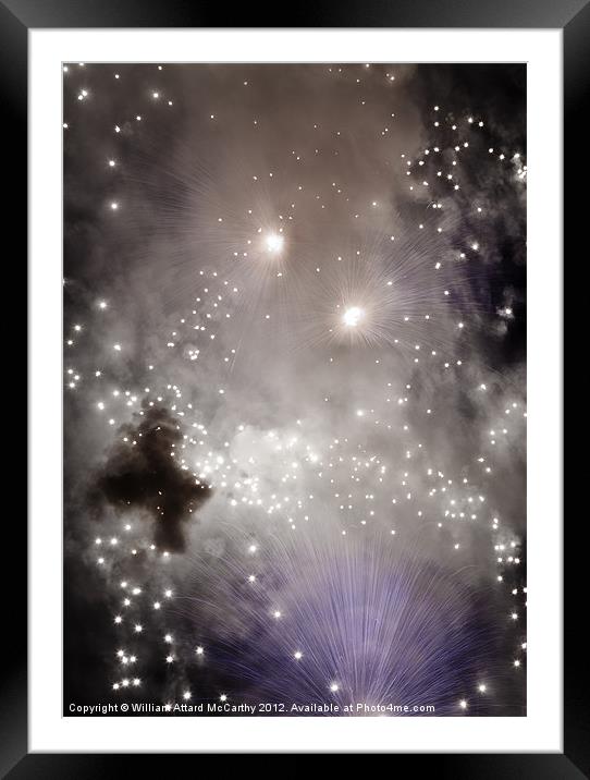 Nebular Framed Mounted Print by William AttardMcCarthy