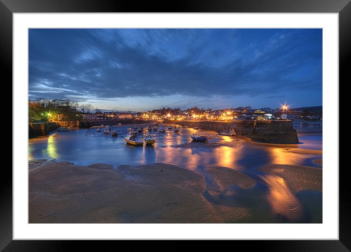 Saundersfoot Harbour Framed Mounted Print by Paul Deverson