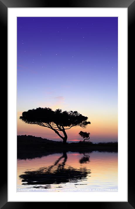 Under The Stars Framed Mounted Print by William AttardMcCarthy