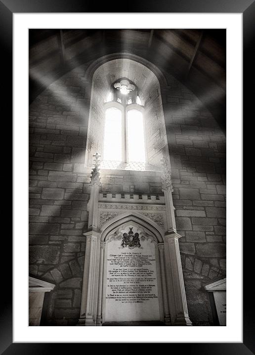 Chapel Rays Framed Mounted Print by Fraser Hetherington