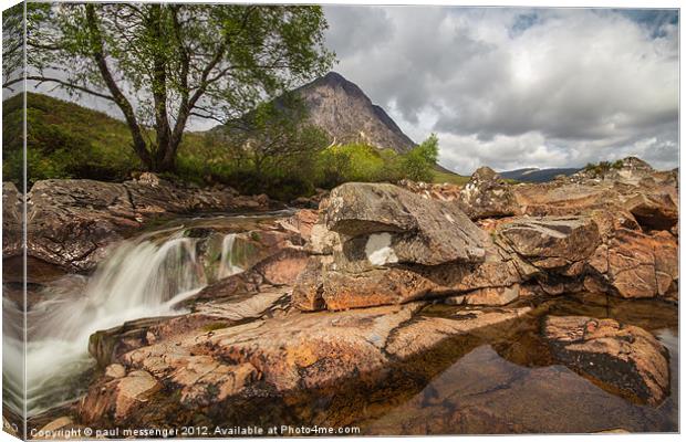 Buachaille Etive Mor in Summer Canvas Print by Paul Messenger