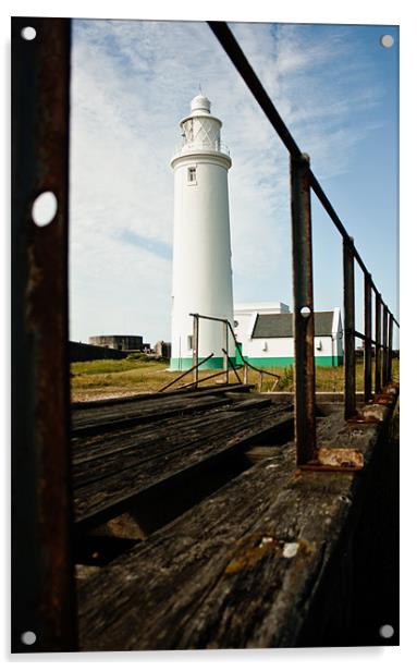 Lighthouse at Milford on Sea Acrylic by Ian Jones