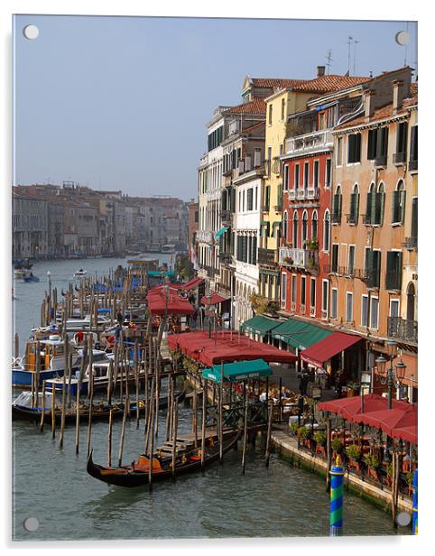 The Grand Canal Venice Acrylic by David Worthington