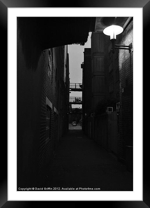 London Alley Framed Mounted Print by David Griffin