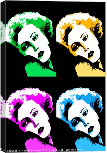 Marilyn Monroe Pop Art Canvas Print by Natalie Kinnear