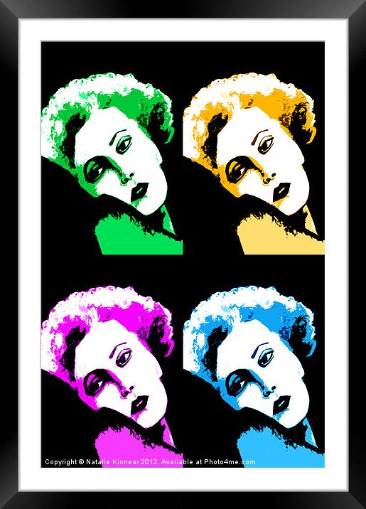Marilyn Monroe Pop Art Framed Mounted Print by Natalie Kinnear