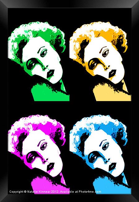 Marilyn Monroe Pop Art Framed Print by Natalie Kinnear