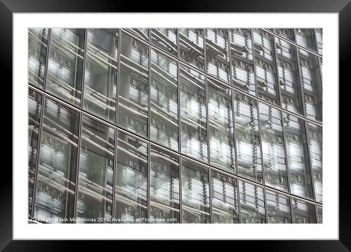 Glass Reflection Framed Mounted Print by Iain McGillivray