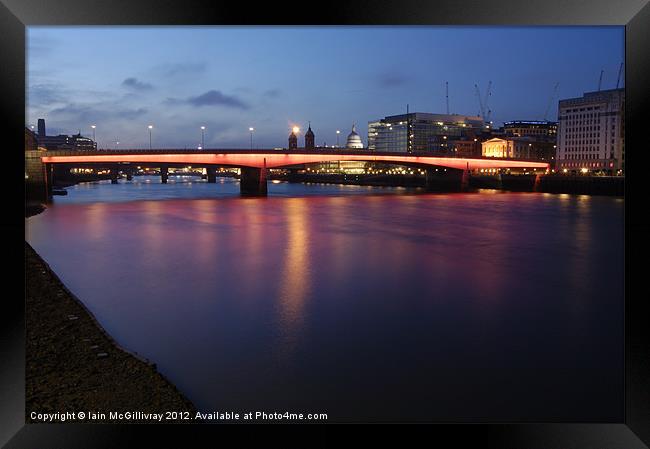 London Bridge Framed Print by Iain McGillivray
