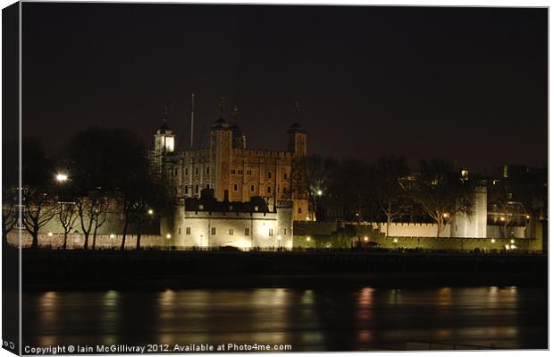 Tower of London at Night Canvas Print by Iain McGillivray