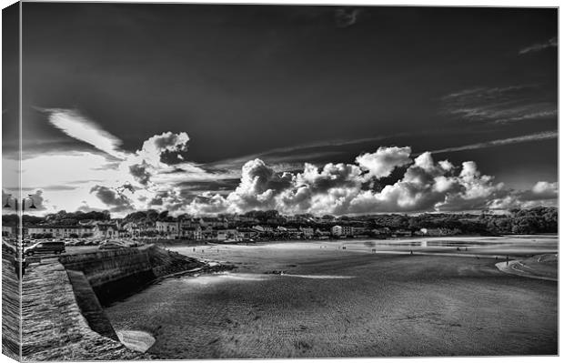 Saundersfoot Seascapes Canvas Print by Steve Purnell