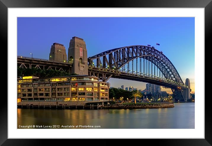 Two Flags Framed Mounted Print by Mark Lucey