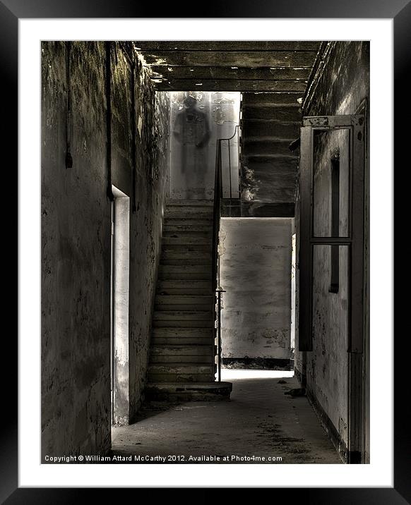 The Ghost at the top of the Stairs Framed Mounted Print by William AttardMcCarthy