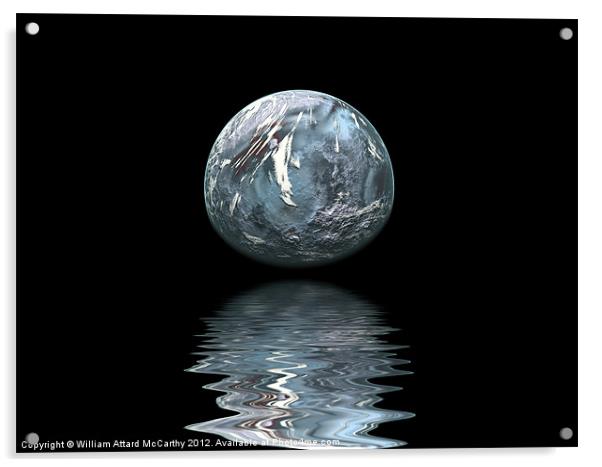 Surreal Planet Acrylic by William AttardMcCarthy