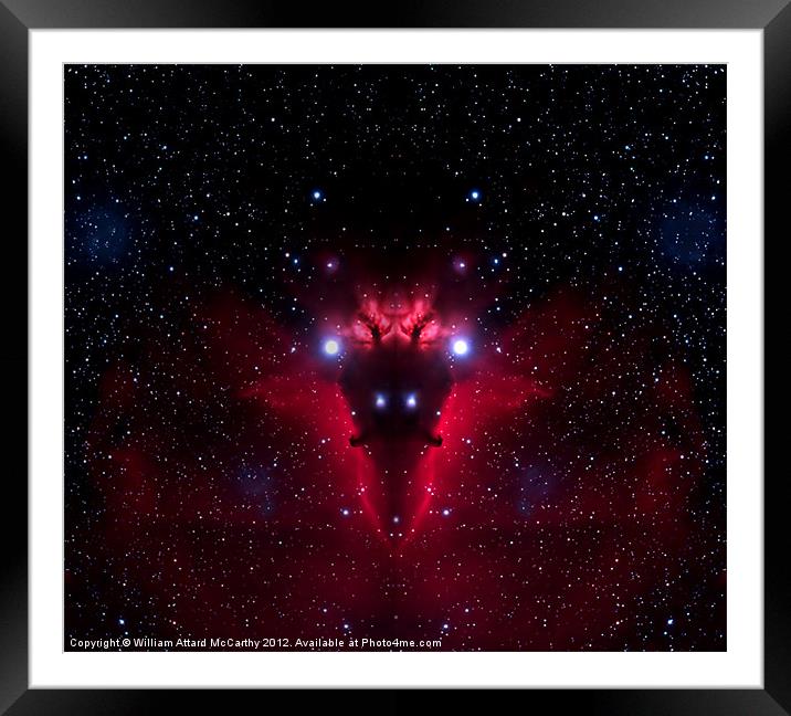 Space Demon Framed Mounted Print by William AttardMcCarthy