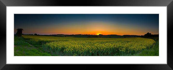 Sunset_Panorama Framed Mounted Print by Kat Arul