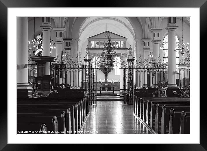 Derby Cathedral Framed Mounted Print by Andy White