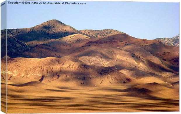 Mojave Sand Dunes Canvas Print by Eva Kato