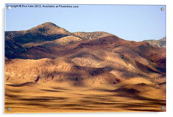 Mojave Sand Dunes Acrylic by Eva Kato