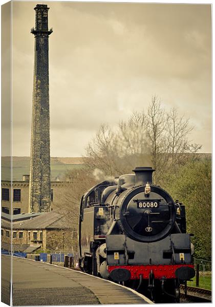 Steam Locomotive Lancashire Canvas Print by Chris Walker
