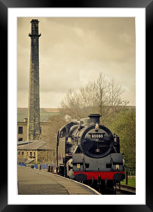 Steam Locomotive Lancashire Framed Mounted Print by Chris Walker