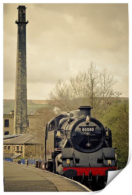 Steam Locomotive Lancashire Print by Chris Walker