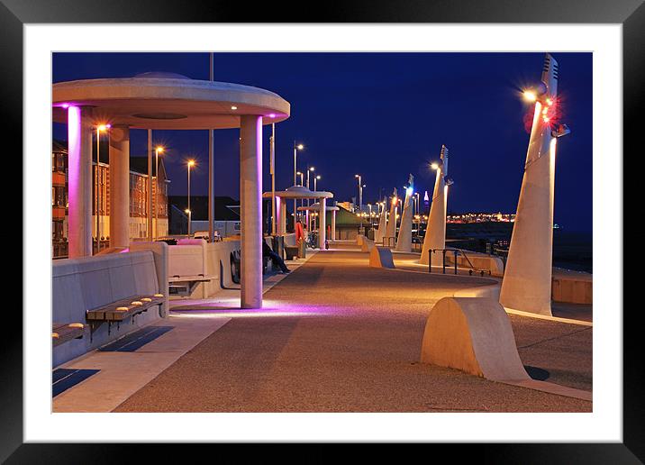 New Promenade at Night Framed Mounted Print by David McCulloch