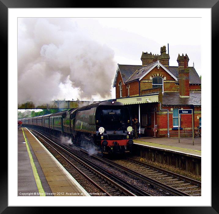 The Swanage Belle Framed Mounted Print by Mike Streeter