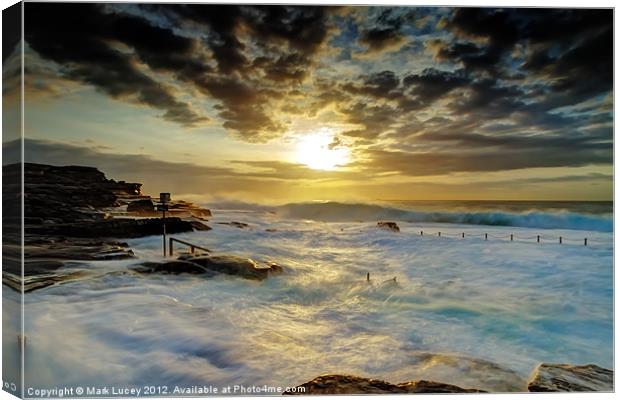 Fury at Maroubra Canvas Print by Mark Lucey