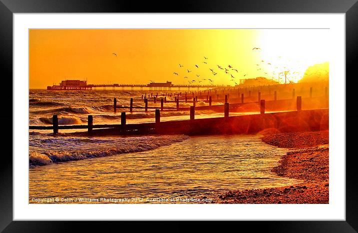 Stormy Sunset Framed Mounted Print by Colin Williams Photography