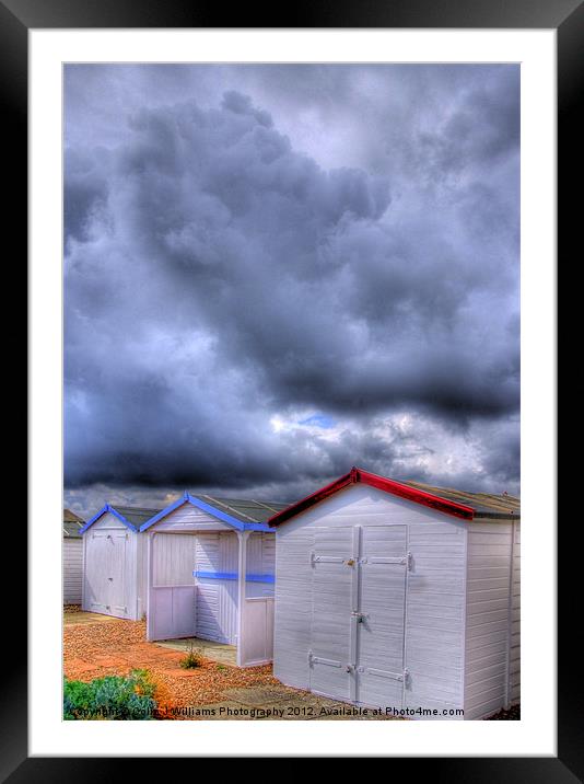 Beach Huts - Shoreham Beach - West Sussex Framed Mounted Print by Colin Williams Photography