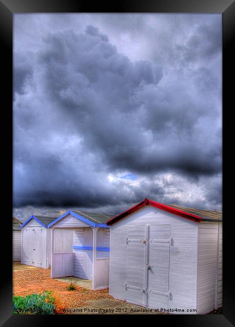 Beach Huts - Shoreham Beach - West Sussex Framed Print by Colin Williams Photography