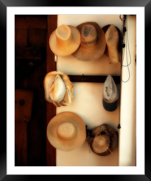 Still life of hats Framed Mounted Print by David Worthington