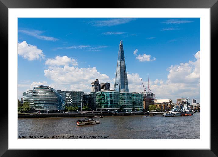 Shard dominates all Framed Mounted Print by Matthew Bruce