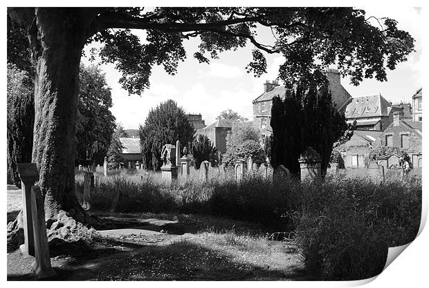 Greyfriars Burial Ground, Perth Print by Suzanne Baxter