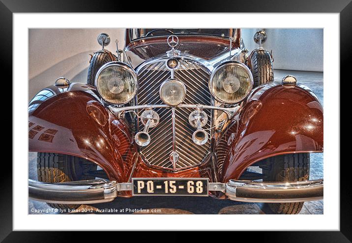 classic car Framed Mounted Print by lyn baker