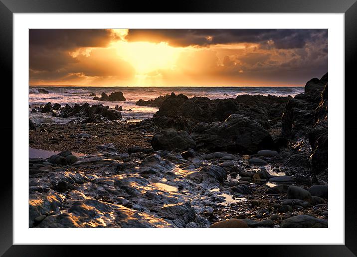 Oyster Falls Framed Mounted Print by Dave Wilkinson North Devon Ph